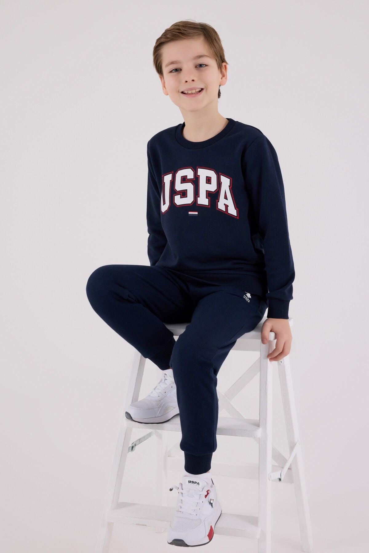 U.S. Polo Assn. Erkek Çocuk Kışlık Regular Fit Lacivert Eşofman Takımı US2227-C-V1 Ürün ikincil görseli