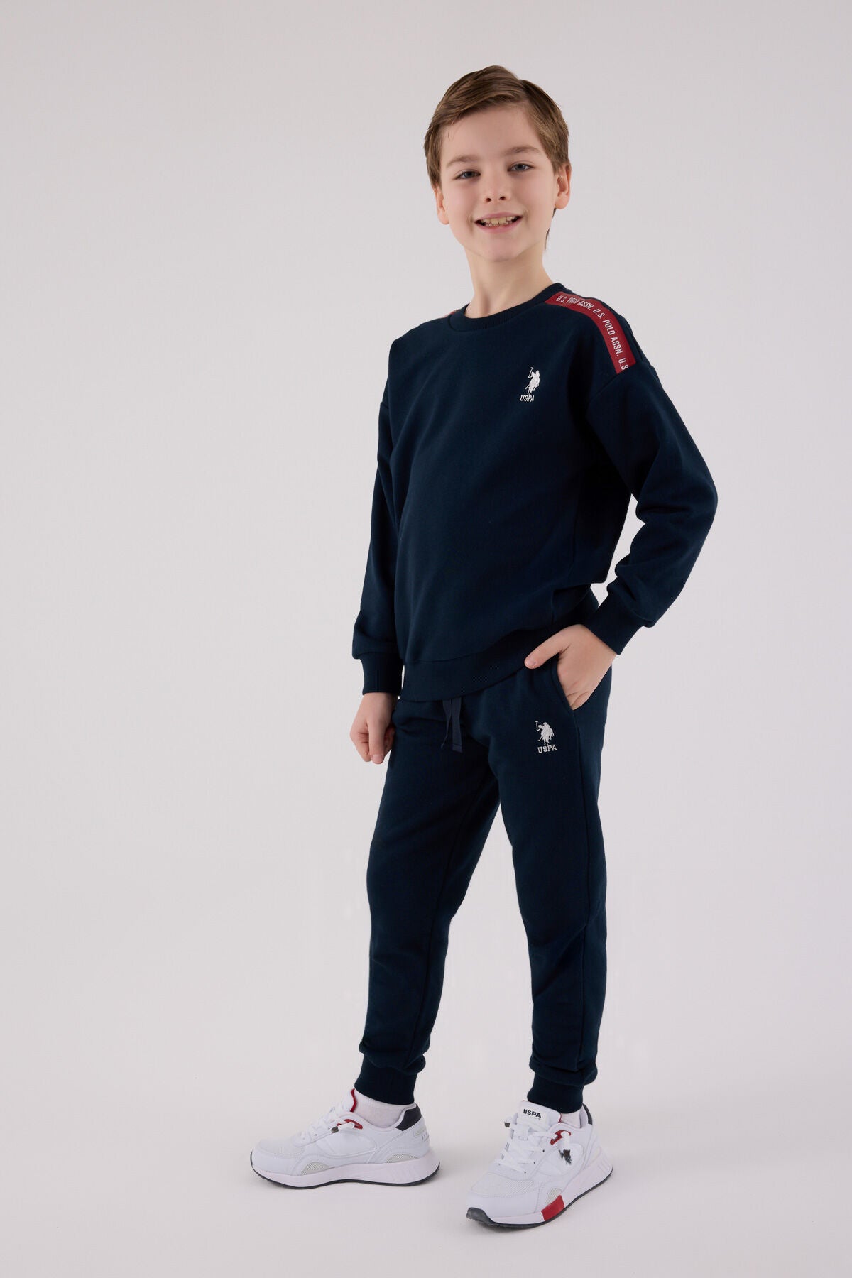 U.S. Polo Assn. Erkek Çocuk Kışlık Regular Fit Lacivert Eşofman Takımı US2202-C-V1