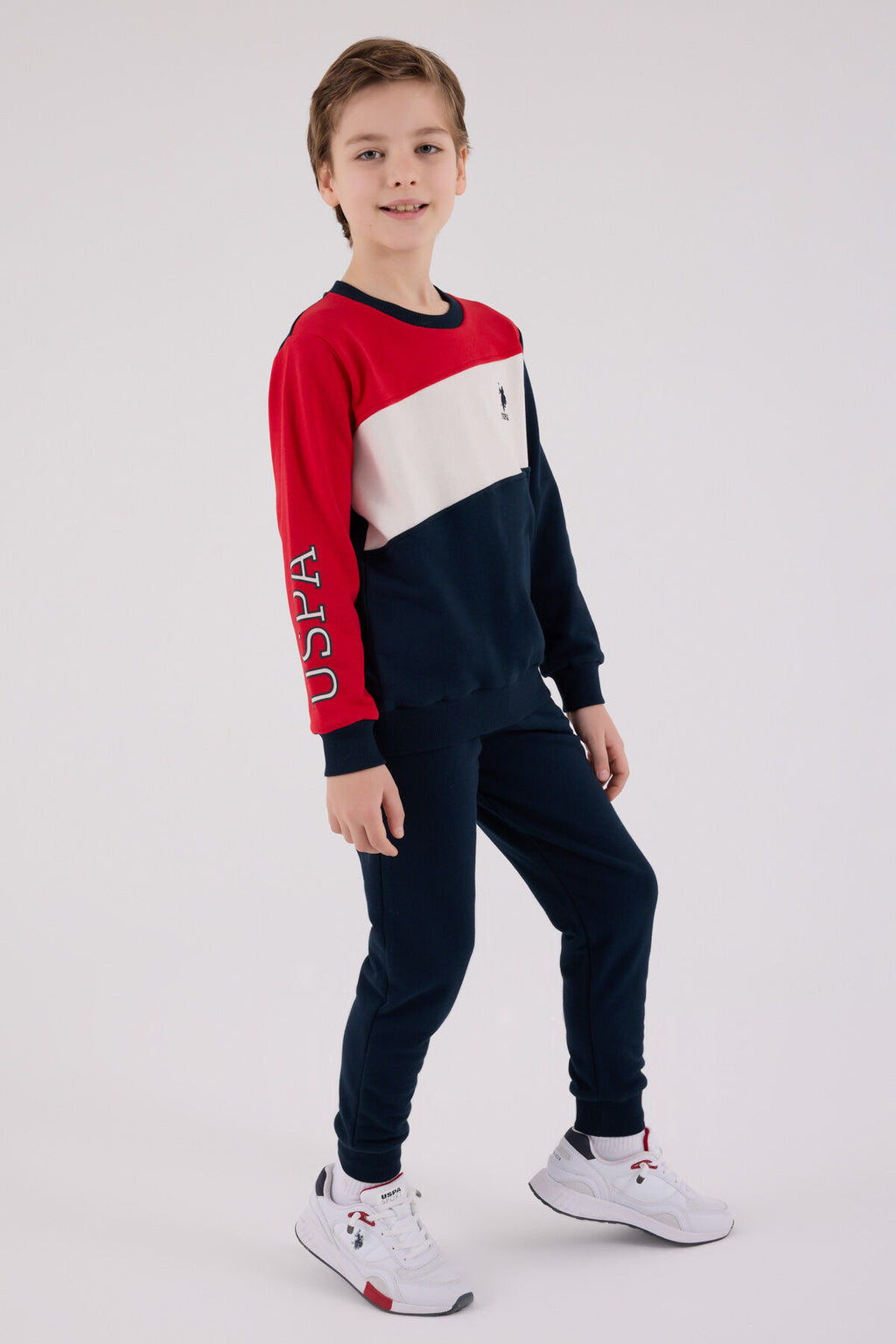 U.S. Polo Assn. Erkek Çocuk Kışlık Regular Fit Lacivert Eşofman Takımı US2224-C-V1