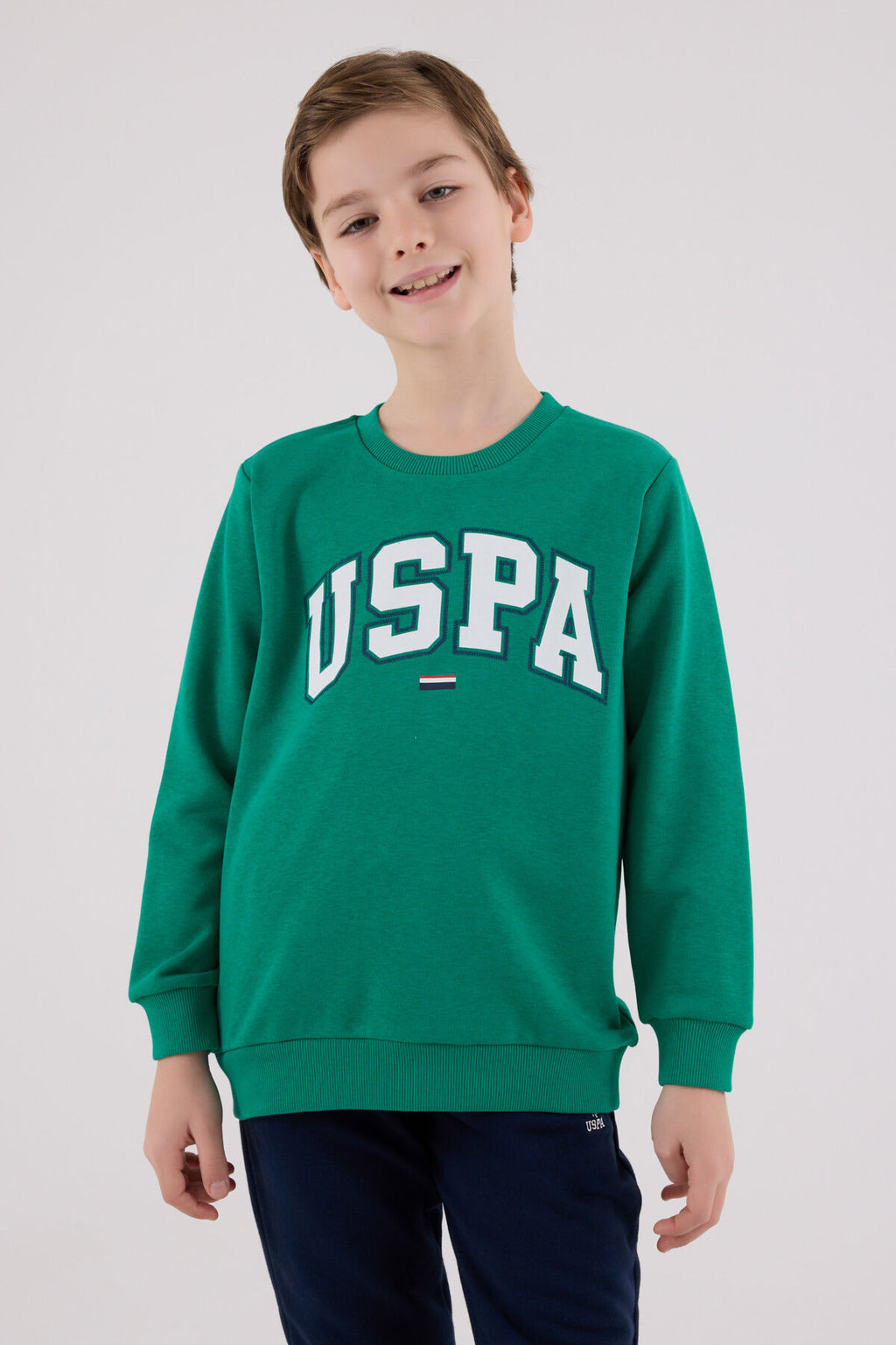 U.S. Polo Assn. Erkek Çocuk Kışlık Regular Fit Yeşil Eşofman Takımı US2227-C-V4