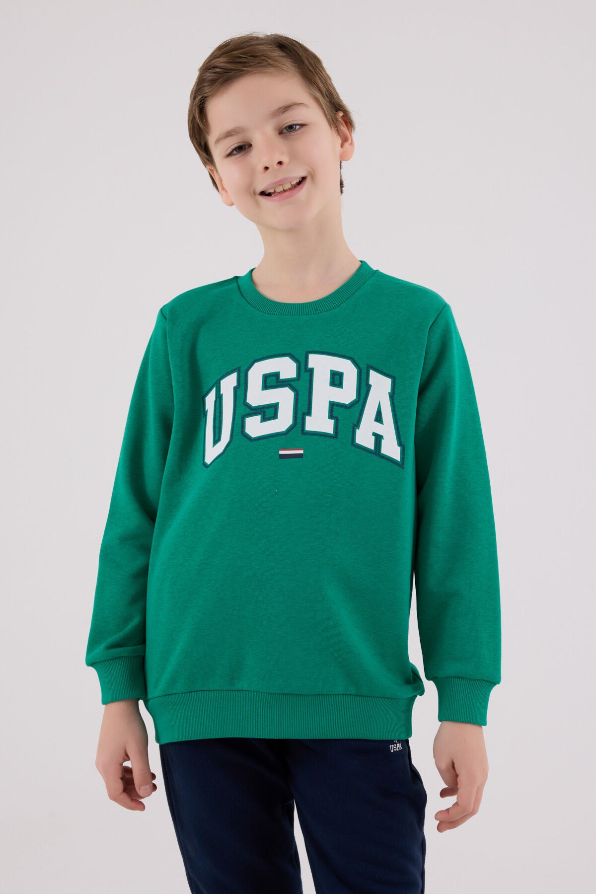 U.S. Polo Assn. Erkek Çocuk Kışlık Regular Fit Yeşil Eşofman Takımı US2227-C-V4