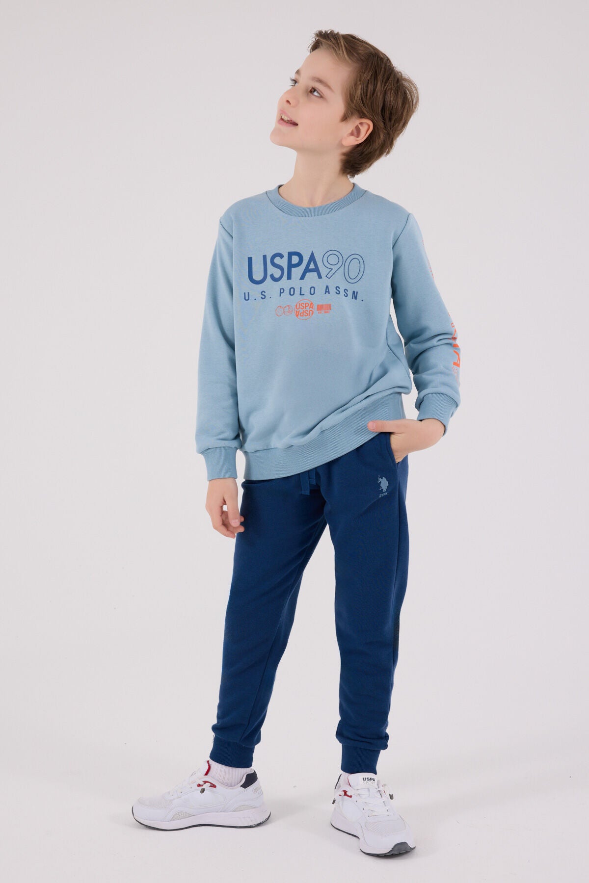U.S. Polo Assn. Erkek Çocuk Kışlık Regular Fit Yeşil Eşofman Takımı US2218-C-V2