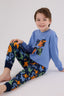 Rolypoly Erkek Çocuk Kışlık Regular Fit Mavi Pijama Takımı RP3661-C-V1