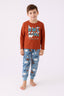 Rolypoly Erkek Çocuk Kışlık Regular Fit Kahverengi Pijama Takımı RP3422-C-V1