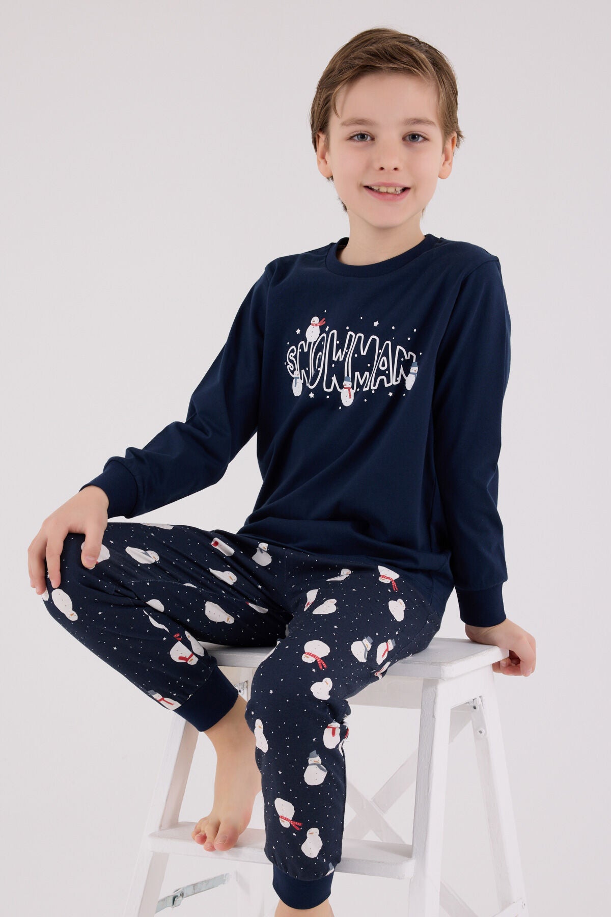 Rolypoly Erkek Çocuk Kışlık Regular Fit Lacivert Pijama Takımı RP3680-C-V1 Ürün ana görseli