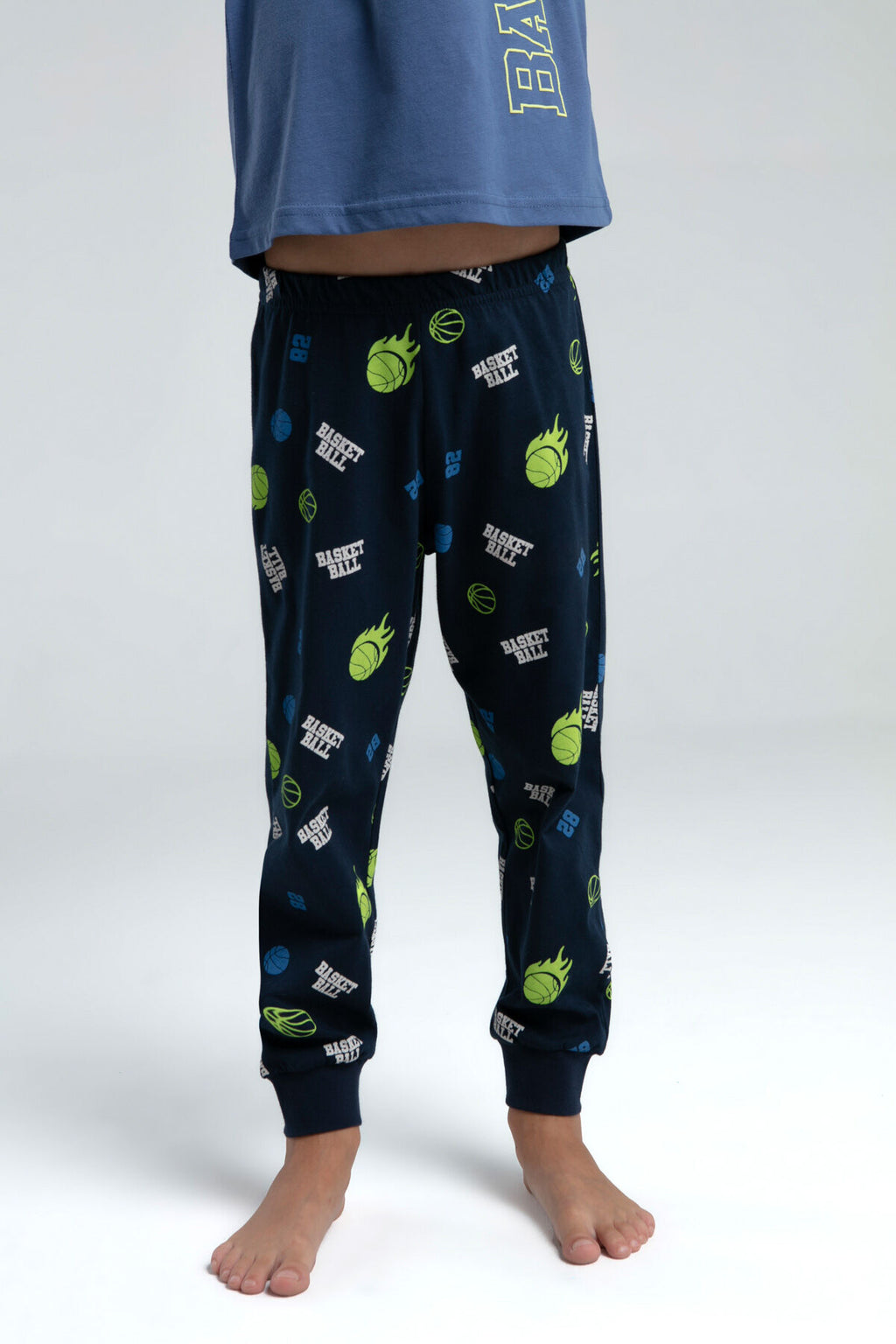 Erkek Çocuk Yeşil Kısa Kol Pijama Takım