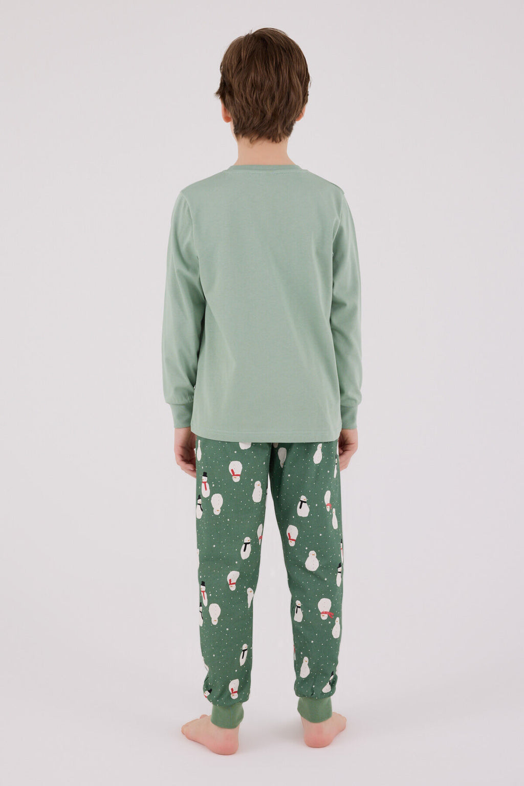 Rolypoly Erkek Çocuk Kýþlýk Regular Fit Yeþil Pijama Takýmý RP3681-C-V2