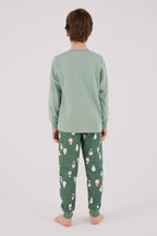 Rolypoly Erkek Çocuk Kýþlýk Regular Fit Yeþil Pijama Takýmý RP3681-C-V2