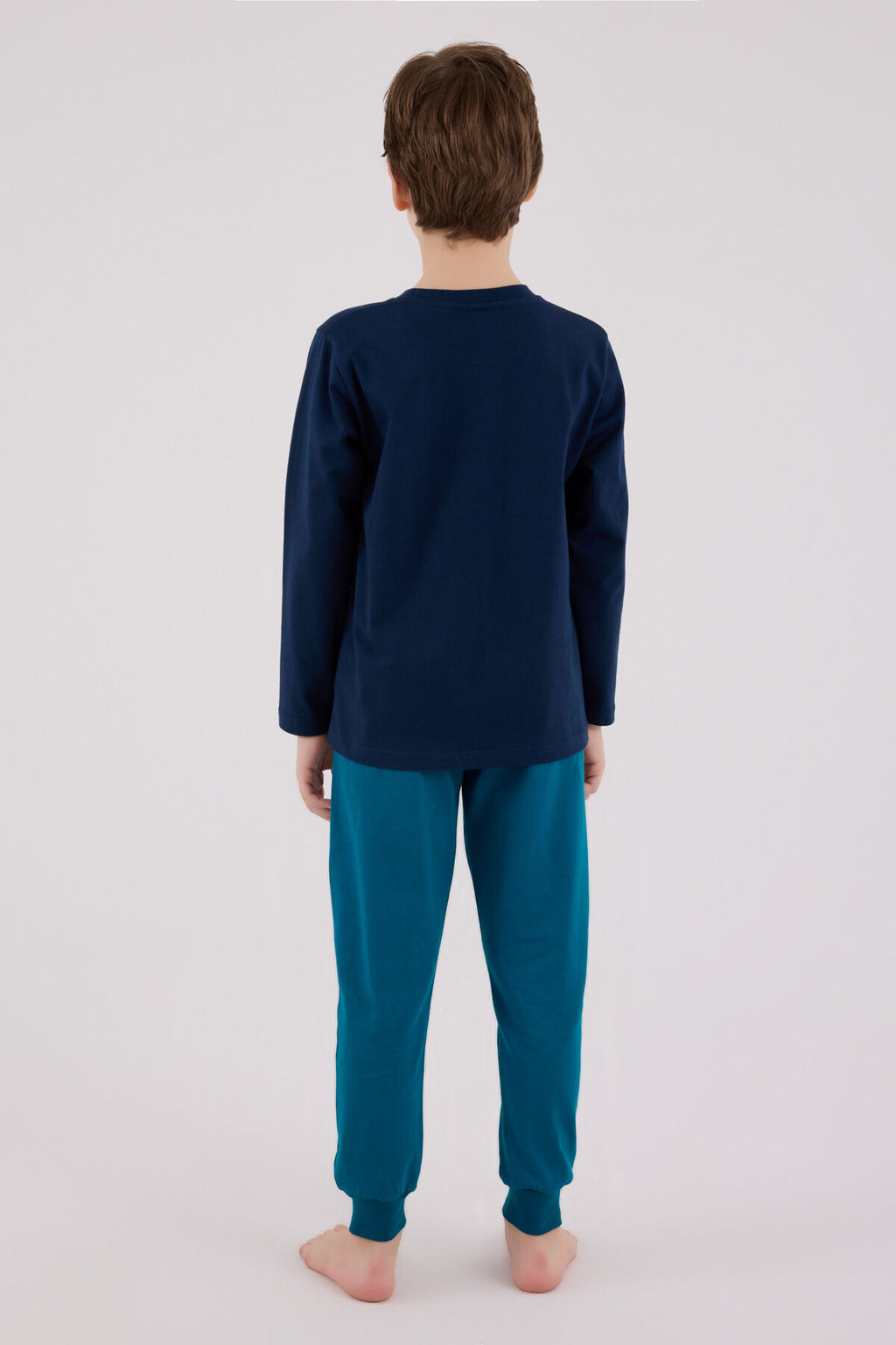 U.S. Polo Assn. Erkek Çocuk Kışlık Regular Fit Lacivert Pijama Takımı US2226-C-V2