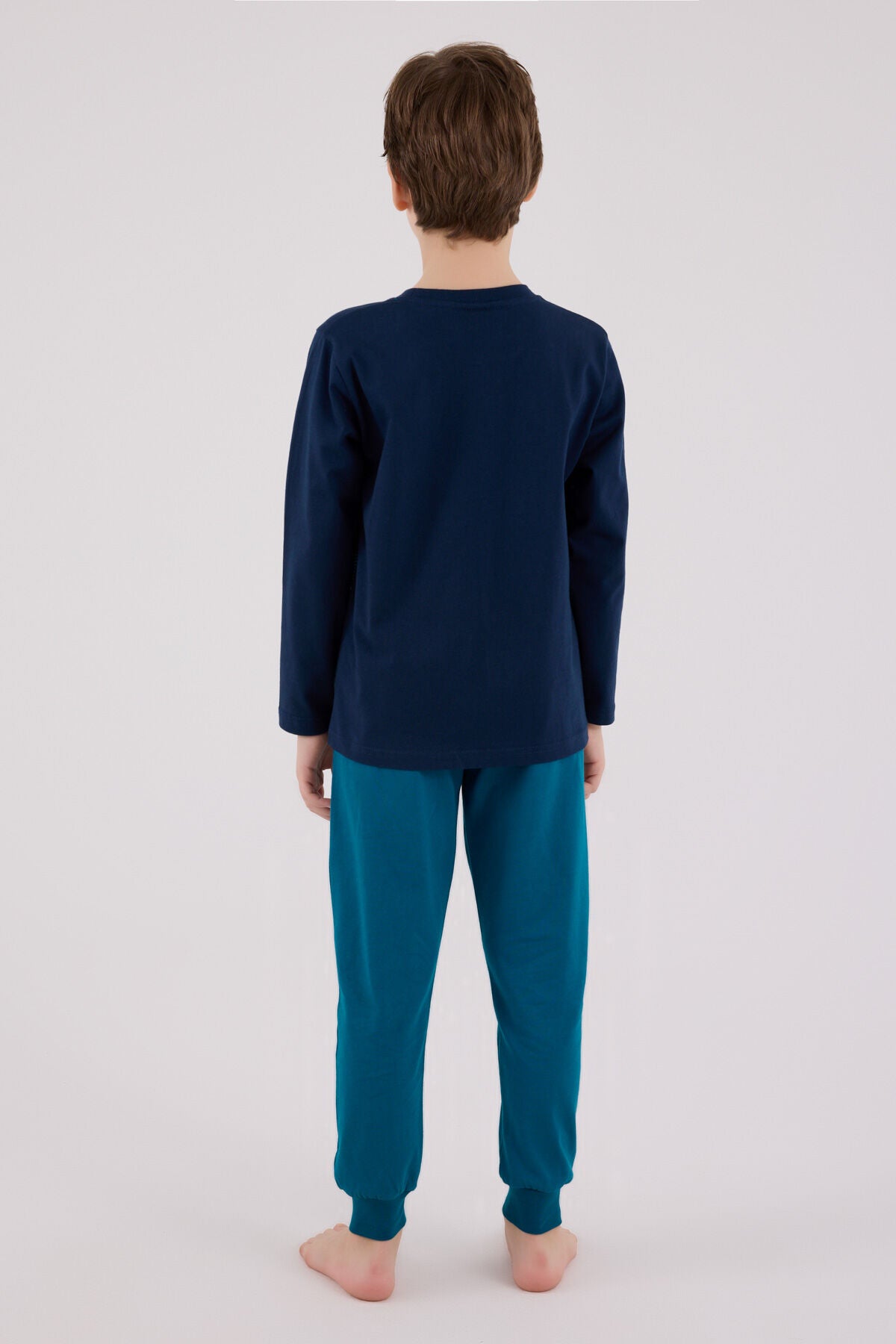 U.S. Polo Assn. Erkek Çocuk Kışlık Regular Fit Lacivert Pijama Takımı US2226-C-V2