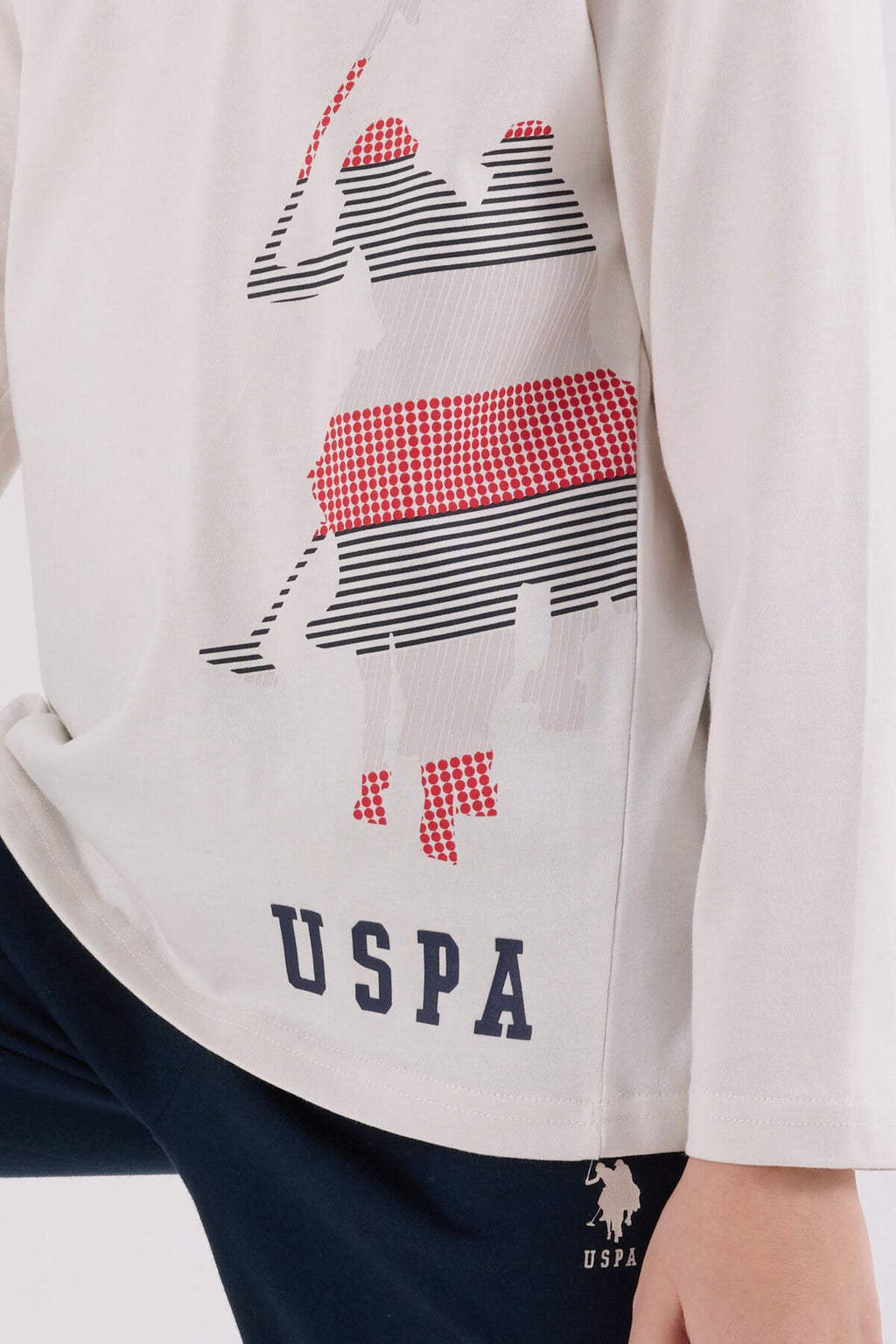 U.S. Polo Assn. Erkek Çocuk Kışlık Regular Fit Gri Pijama Takımı US2226-C-V1