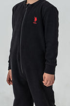 U.S. Polo Assn. Erkek Çocuk Kışlık Regular Fit Siyah Tulum US2237-C-V2
