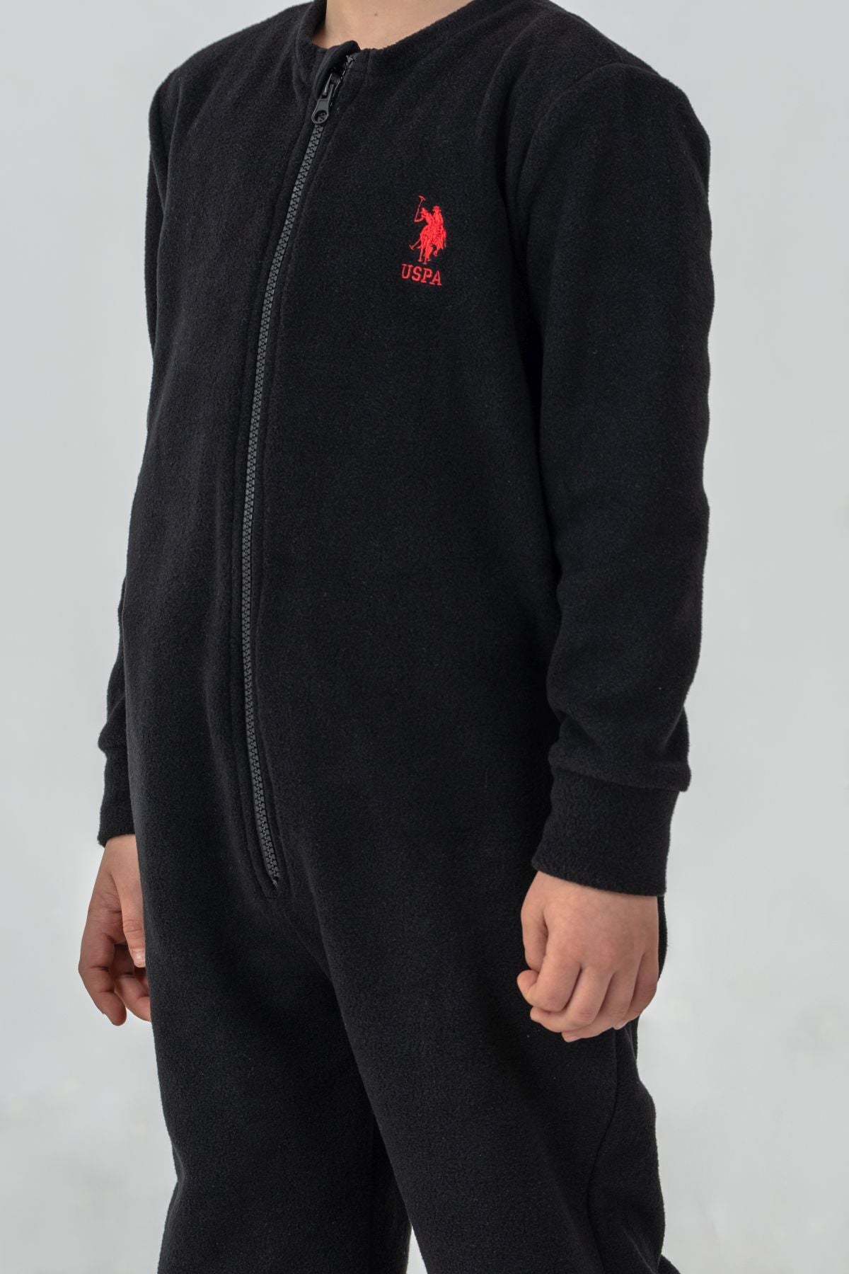 U.S. Polo Assn. Erkek Çocuk Kışlık Regular Fit Siyah Tulum US2237-C-V2