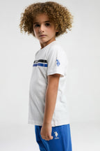 U.S. Polo Assn. Erkek Çocuk Beyaz Bermuda Takım