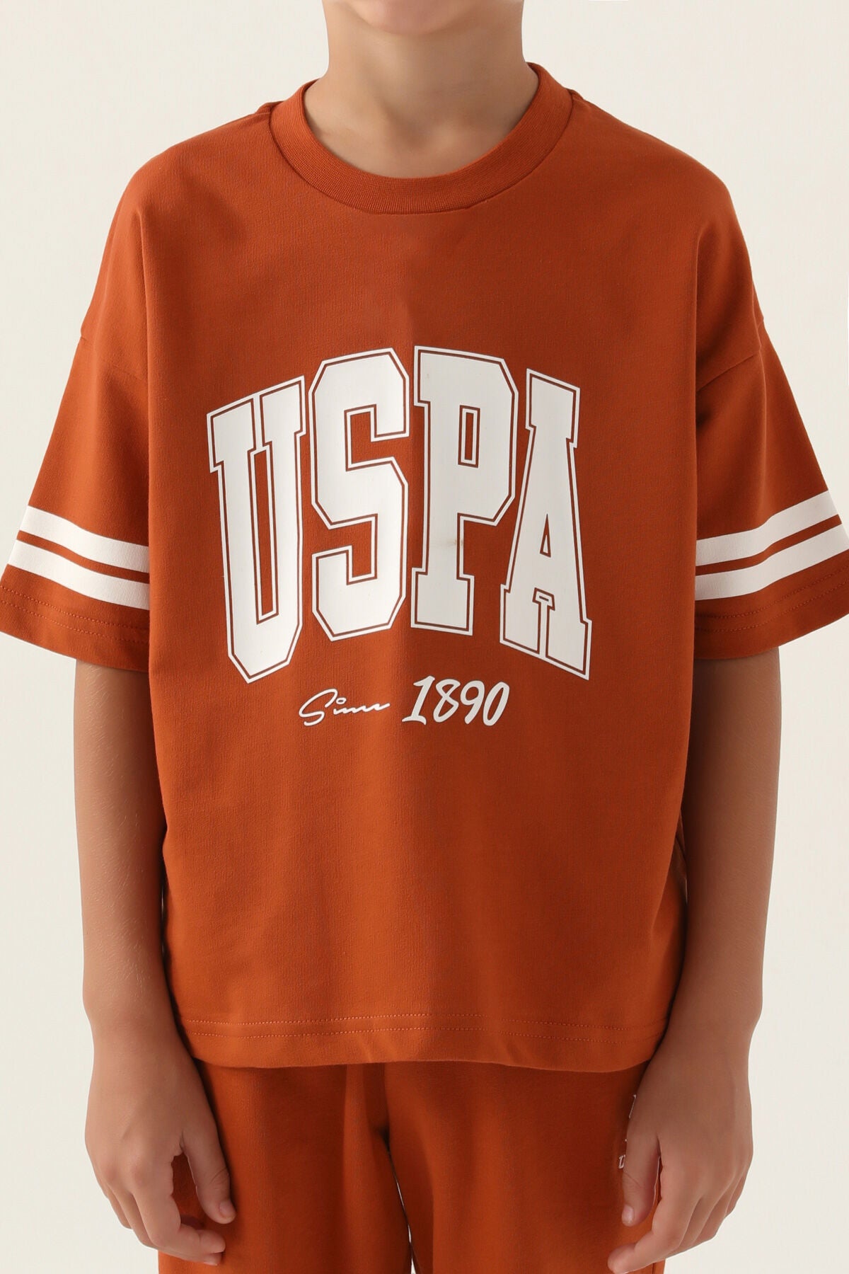 U.s. Polo Assn Lisanslı Sim Turuncu Erkek Çocuk Bermuda Takım