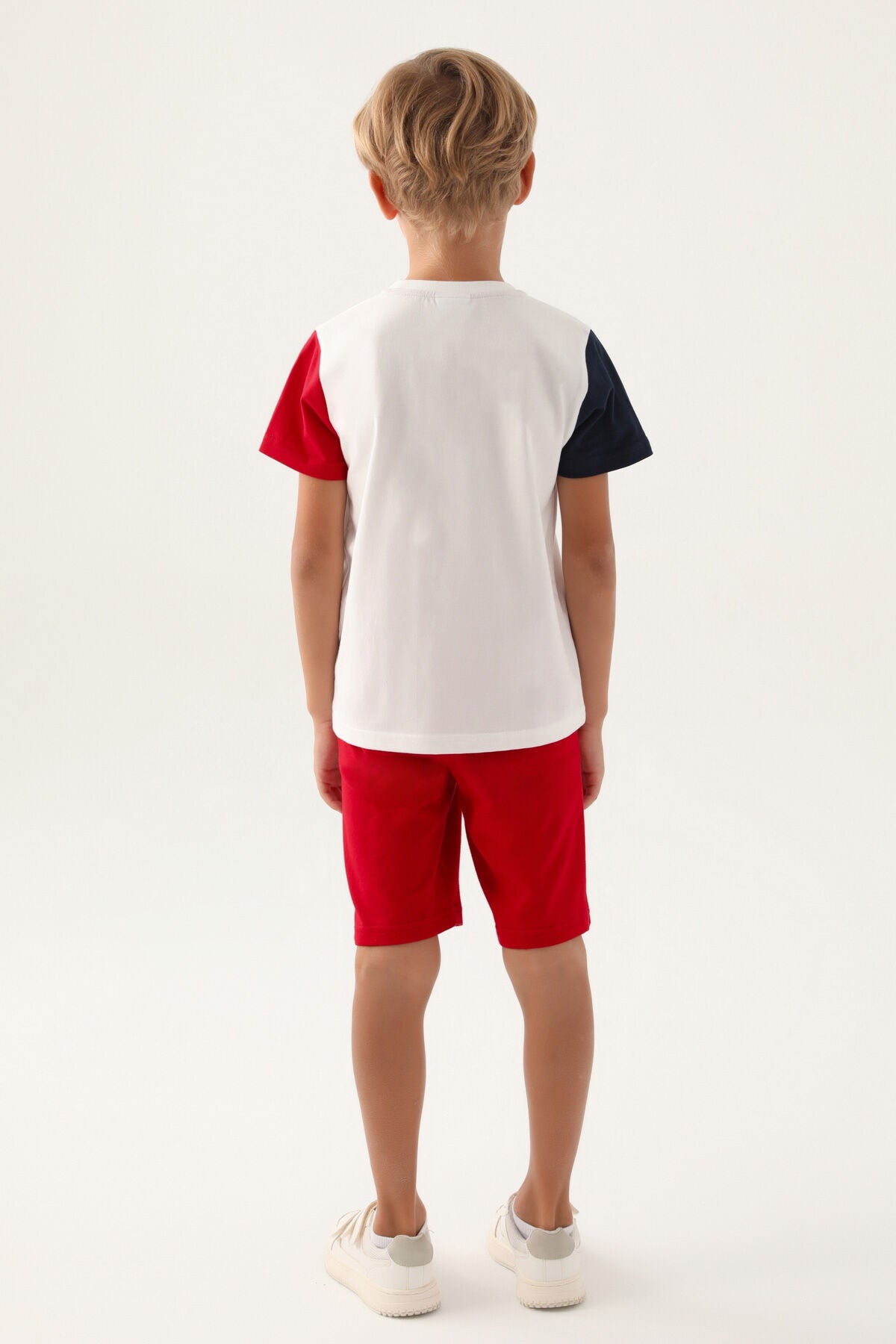 U.s. Polo Assn Lisanslı Brand Krem Erkek Çocuk Bermuda Takım