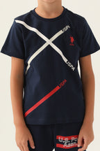 U.S. Polo Assn Lisanslı Times Lacivert Erkek Çocuk Bermuda Takım