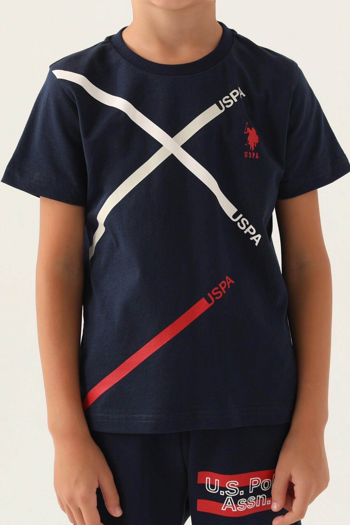 U.S. Polo Assn Lisanslı Times Lacivert Erkek Çocuk Bermuda Takım