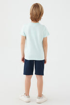 U.s. Polo Assn Light Blue Açık Mavi Erkek Çocuk Bermuda Takım