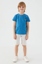 U.s. Polo Assn Light Blue Mavi Erkek Çocuk Bermuda Takım