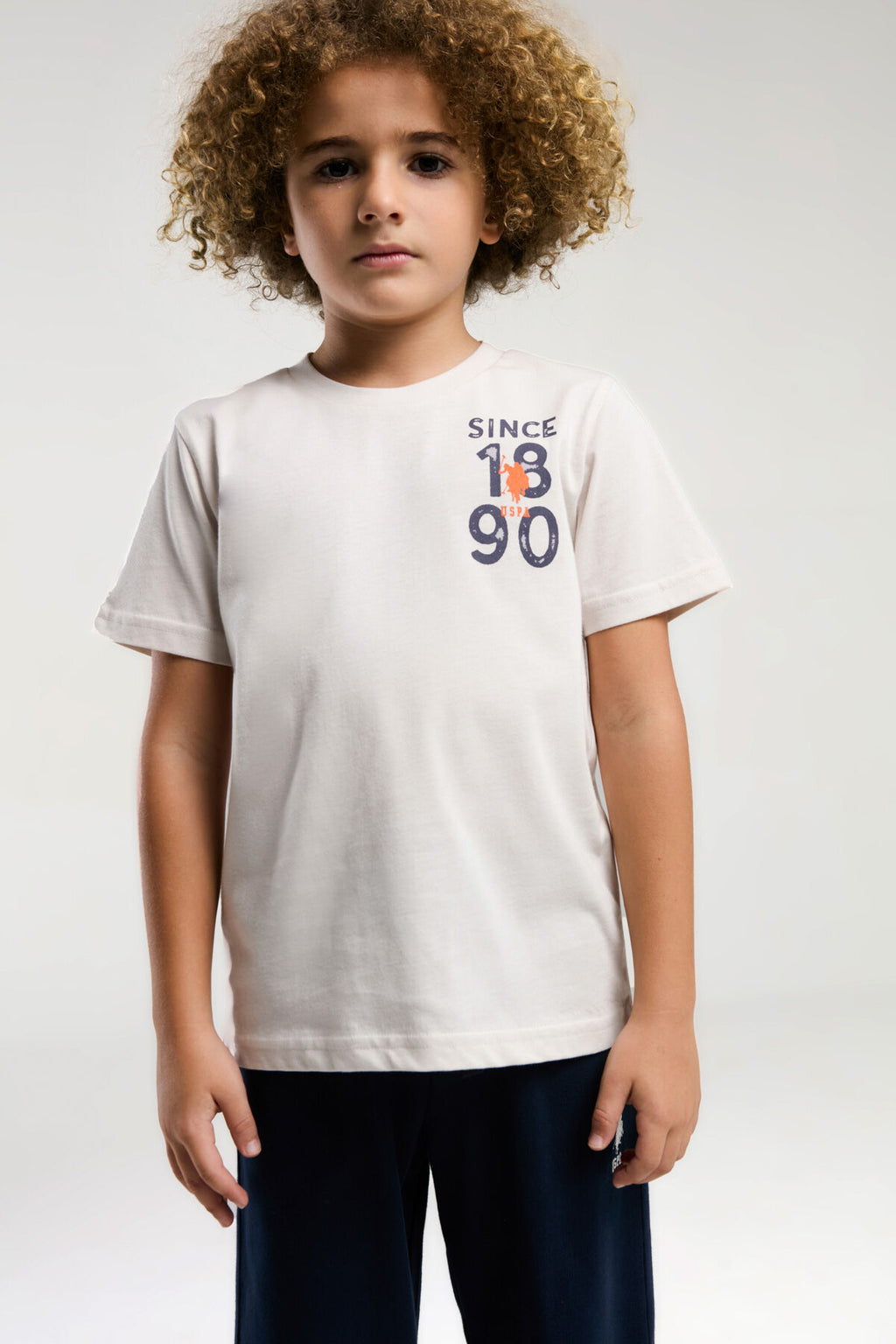 U.S. Polo Assn. Erkek Çocuk Krem Bermuda Takım