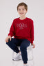 U.S. Polo Assn. Erkek Çocuk Bisiklet Yaka Pigment Baskılı Kışlık Regular Fit Kırmızı Eşofman Takımı US2232-C-V3
