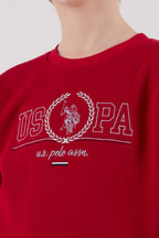U.S. Polo Assn. Erkek Çocuk Bisiklet Yaka Pigment Baskılı Kışlık Regular Fit Kırmızı Eşofman Takımı US2232-C-V3