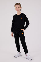 U.S. Polo Assn. Erkek Çocuk Kışlık Regular Fit Siyah Eşofman Takımı US2221-C-V2