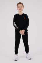 U.S. Polo Assn. Erkek Çocuk Kışlık Regular Fit Siyah Eşofman Takımı US2221-C-V2