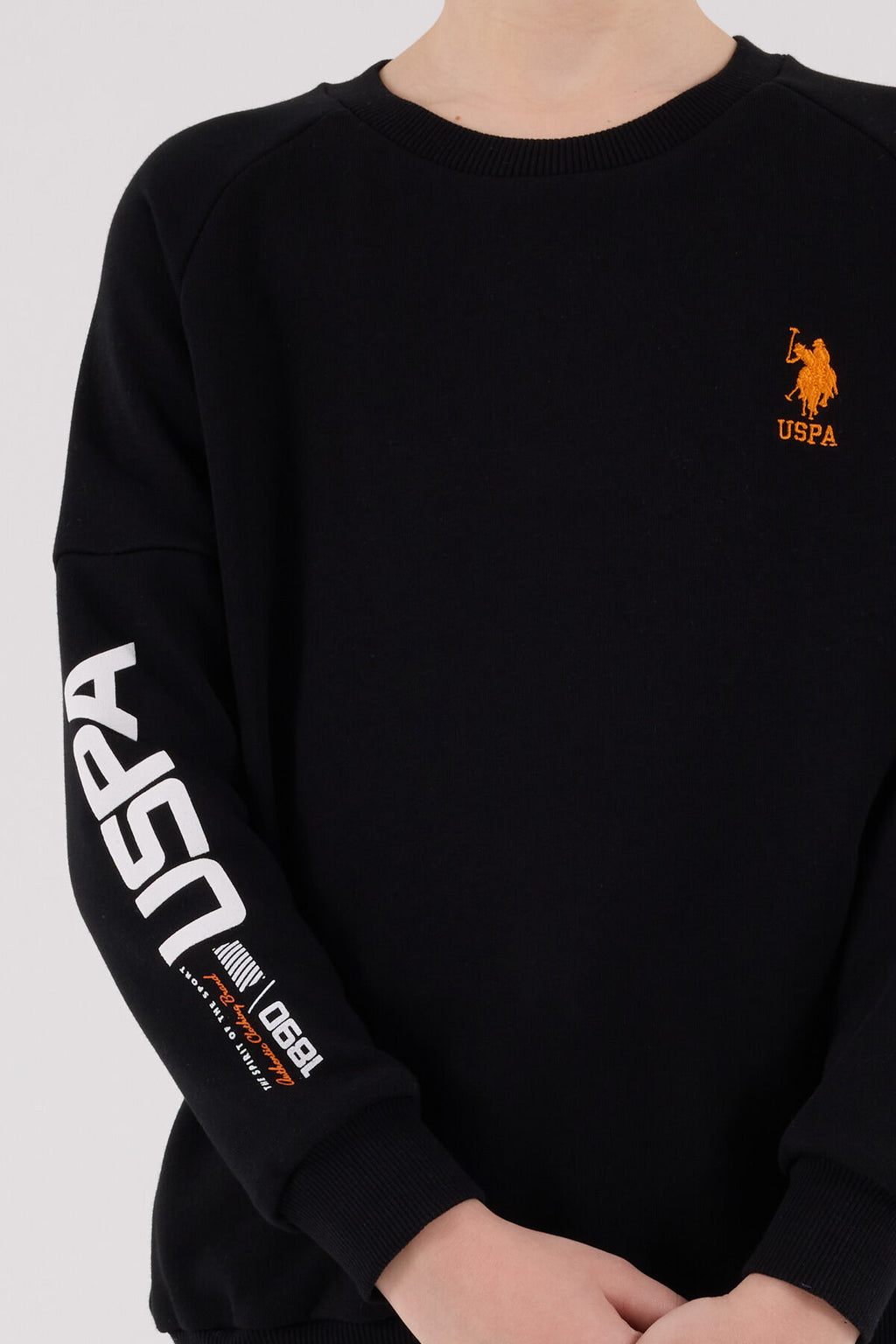 U.S. Polo Assn. Erkek Çocuk Kışlık Regular Fit Siyah Eşofman Takımı US2221-C-V2