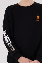 U.S. Polo Assn. Erkek Çocuk Kışlık Regular Fit Siyah Eşofman Takımı US2221-C-V2