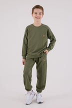 U.S. Polo Assn. Erkek Çocuk Kışlık Regular Fit Haki Eşofman Takımı US2228-C-V2