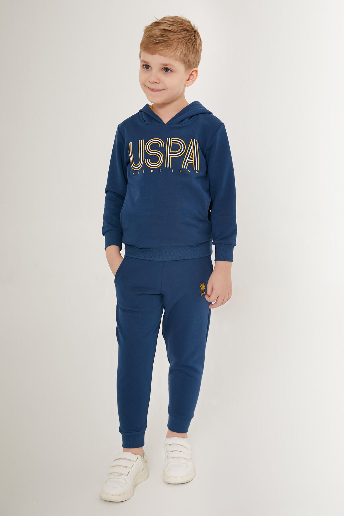 U.S. Polo Assn Elegants Koyu Mavi Erkek Çocuk Eşofman Takımı Ürün ikincil görseli