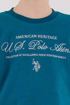 U.S. Polo Assn. Erkek Çocuk Kışlık Regular Fit Yeşil Eşofman Takımı US2225-C-V2