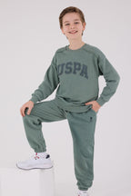 U.S. Polo Assn. Erkek Çocuk Kışlık Regular Fit Yeşil Eşofman Takımı US2229-C-V1