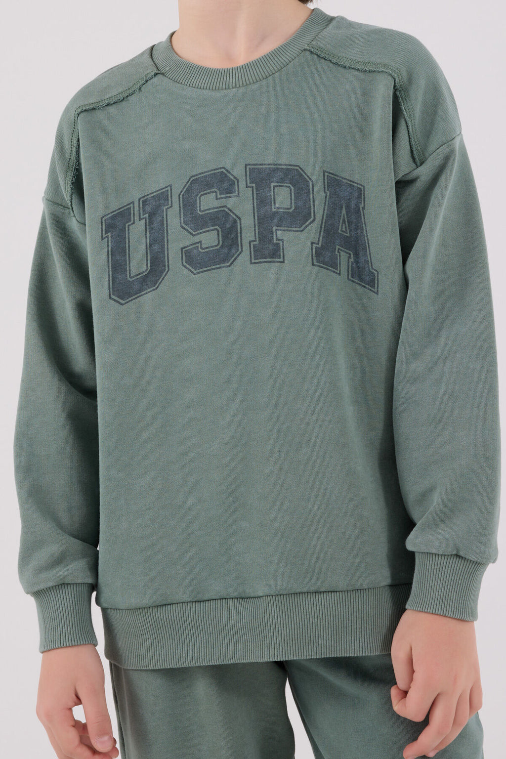 U.S. Polo Assn. Erkek Çocuk Kışlık Regular Fit Yeşil Eşofman Takımı US2229-C-V1