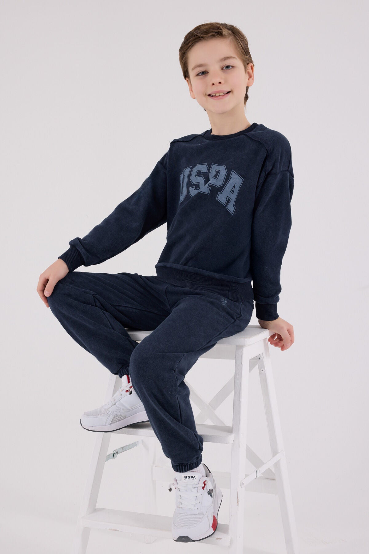 U.S. Polo Assn. Erkek Çocuk Kışlık Regular Fit Lacivert Eşofman Takımı US2229-C-V2 Ürün ikincil görseli