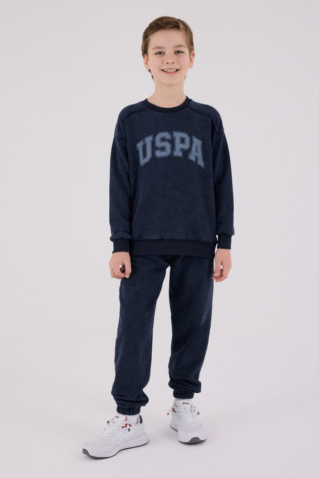 U.S. Polo Assn. Erkek Çocuk Kışlık Regular Fit Lacivert Eşofman Takımı US2229-C-V2