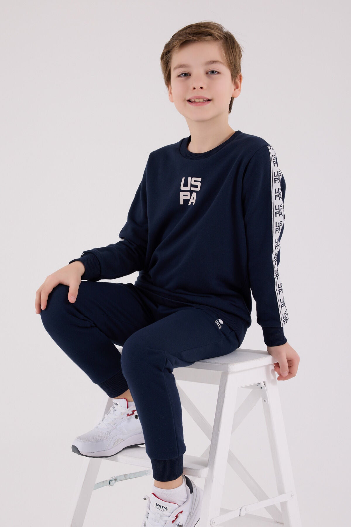 U.S. Polo Assn. Erkek Çocuk Kışlık Regular Fit Lacivert Eşofman Takımı US2231-C-V2 Ürün ana görseli