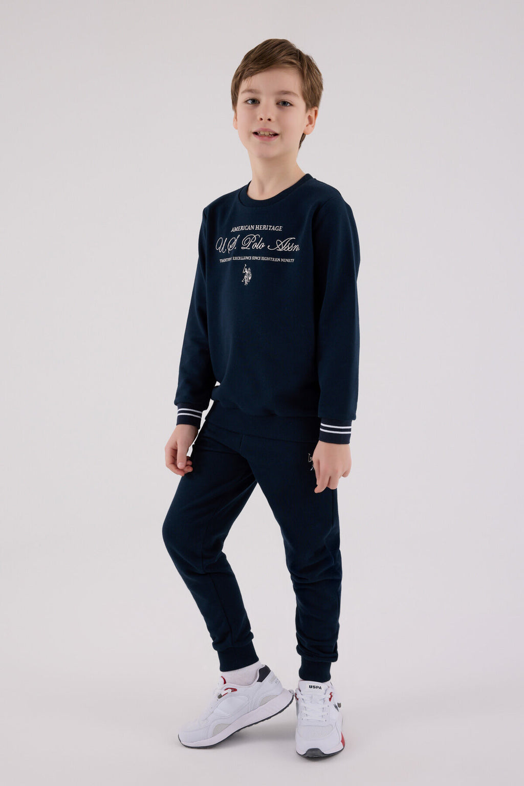 U.S. Polo Assn. Erkek Çocuk Kışlık Regular Fit Lacivert Eşofman Takımı US2225-C-V1