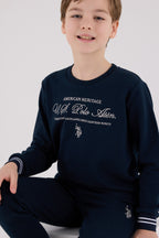 U.S. Polo Assn. Erkek Çocuk Kışlık Regular Fit Lacivert Eşofman Takımı US2225-C-V1
