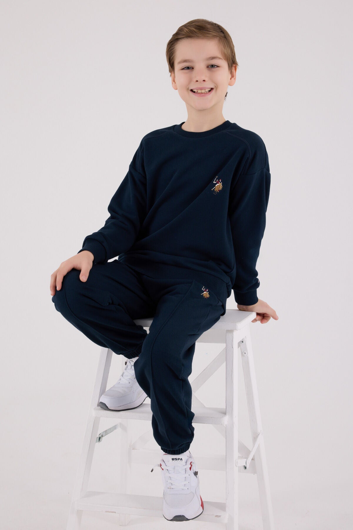 U.S. Polo Assn. Erkek Çocuk Kışlık Regular Fit Lacivert Eşofman Takımı US2228-C-V3 Ürün ikincil görseli