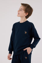 U.S. Polo Assn. Erkek Çocuk Kışlık Regular Fit Lacivert Eşofman Takımı US2228-C-V3
