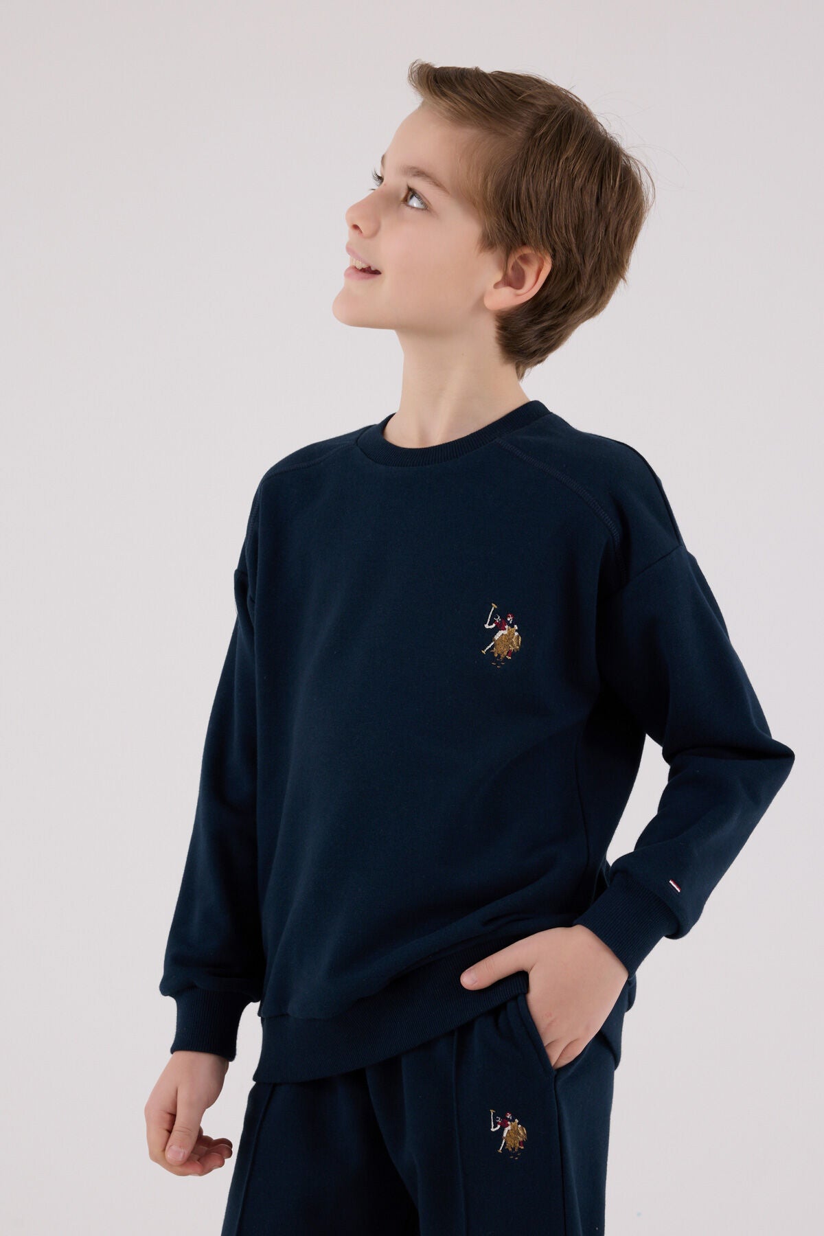 U.S. Polo Assn. Erkek Çocuk Kışlık Regular Fit Lacivert Eşofman Takımı US2228-C-V3