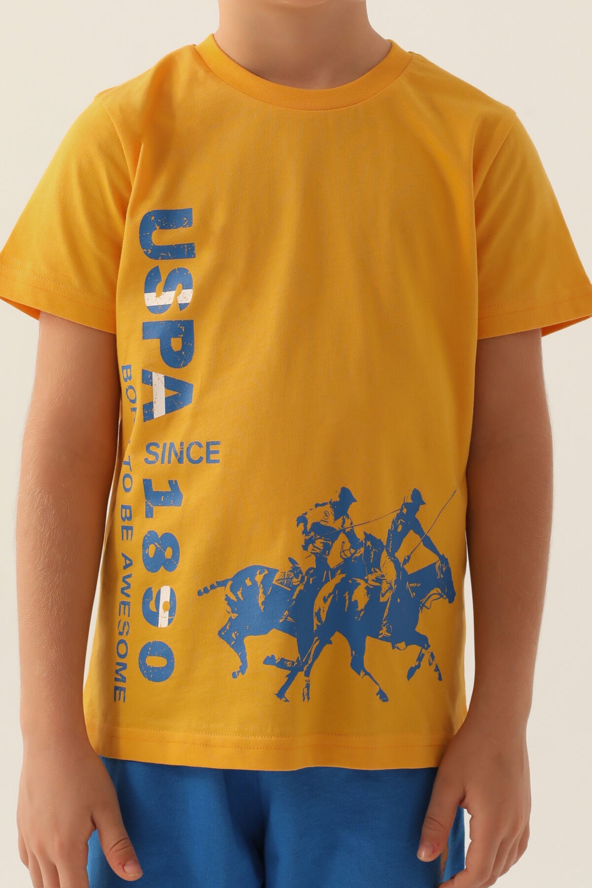 U.S. Polo Assn Lisanslı To Be Sarı Erkek Çocuk Kapri Takım