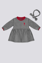 U.S. Polo Assn. Kız Bebek Kışlık Regular Fit Lacivert Elbise USB1731-B-V1