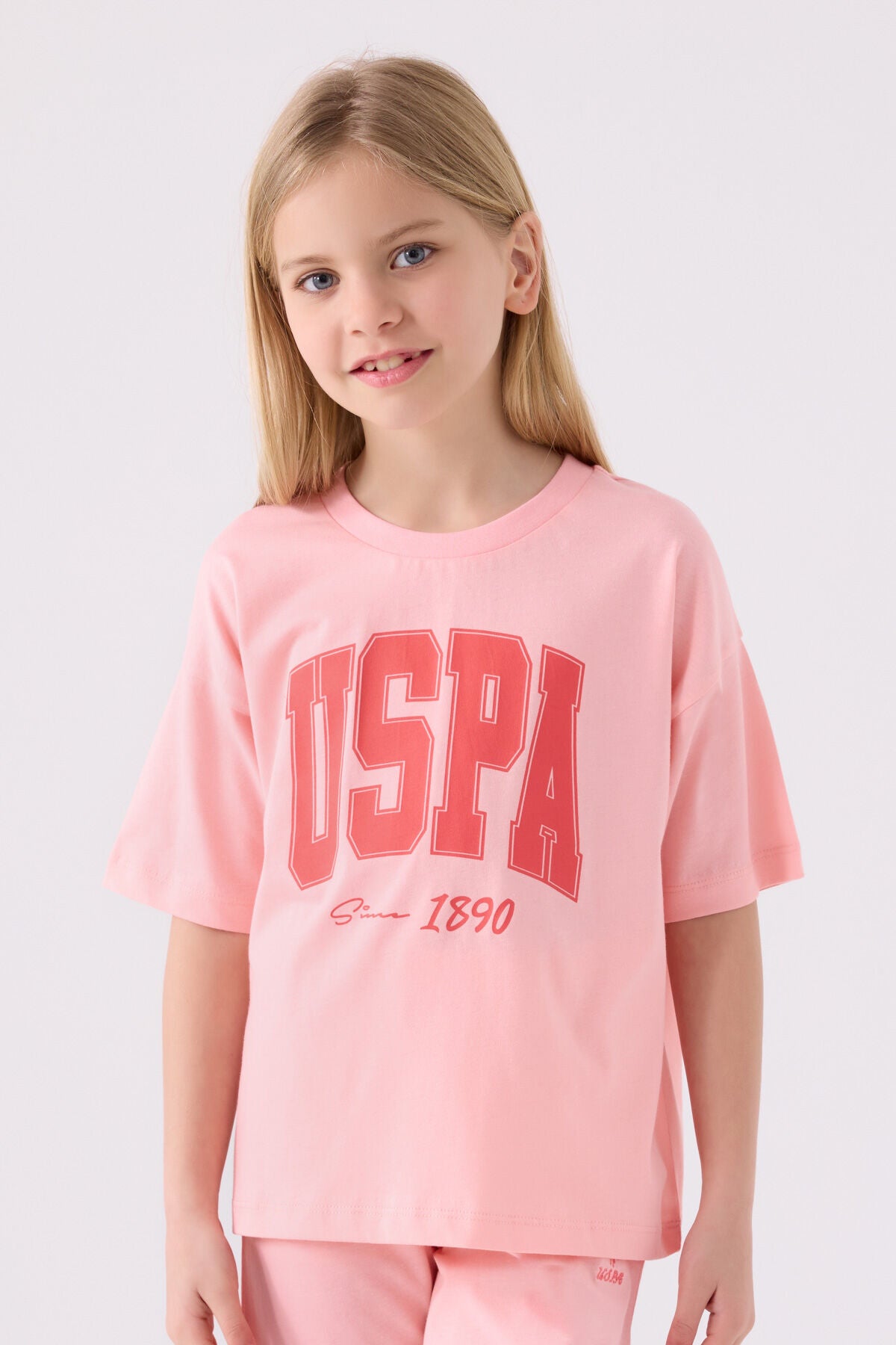 U.s. Polo Assn Kız Çocuk Coral Bermuda Takım Ürün ikincil görseli