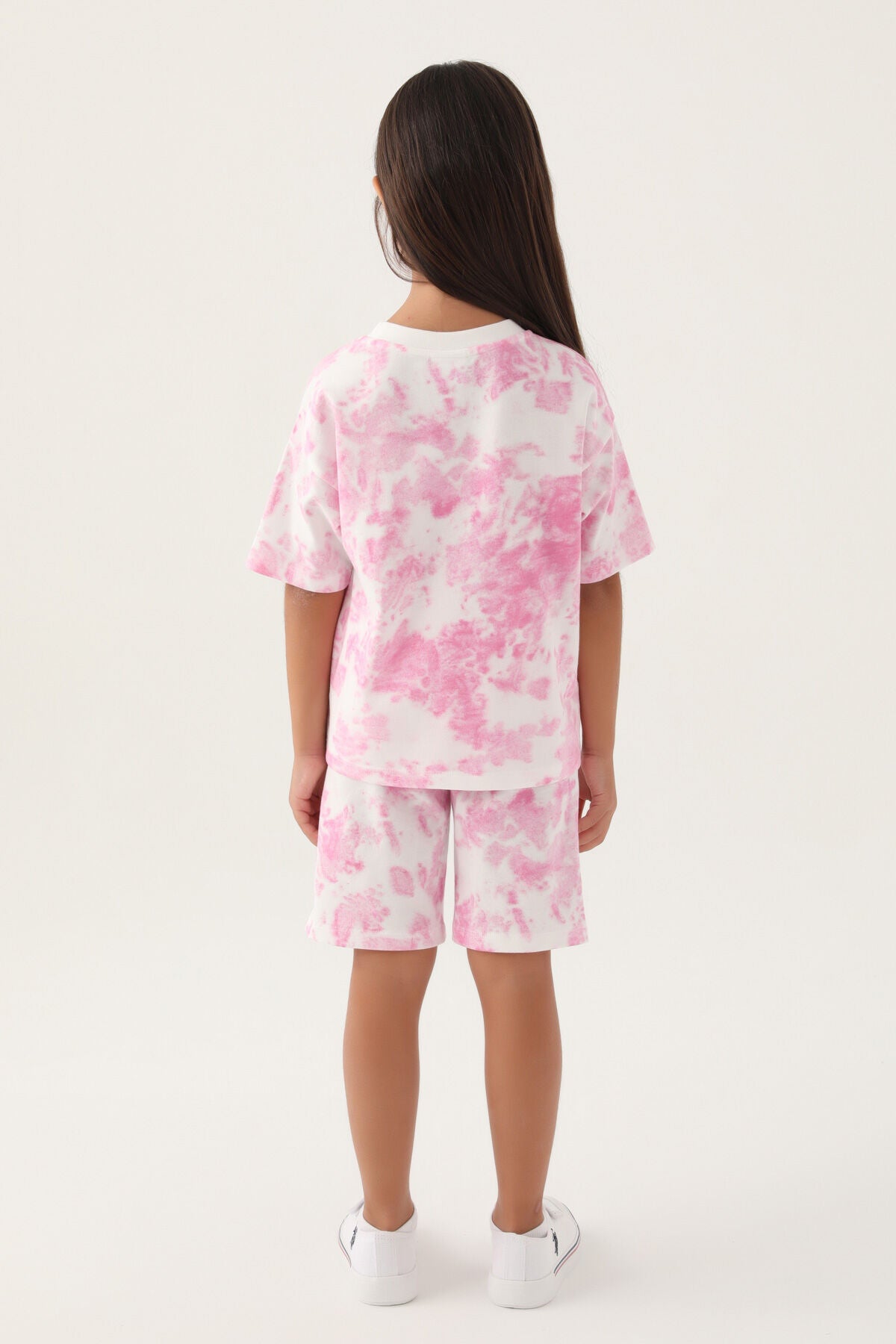 U.s. Polo Assn Lisanslı Batik Mor Kız Çocuk Bermuda Takım