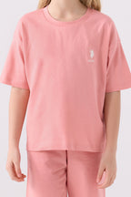 Kız Çocuk Pembe Bermuda Takım