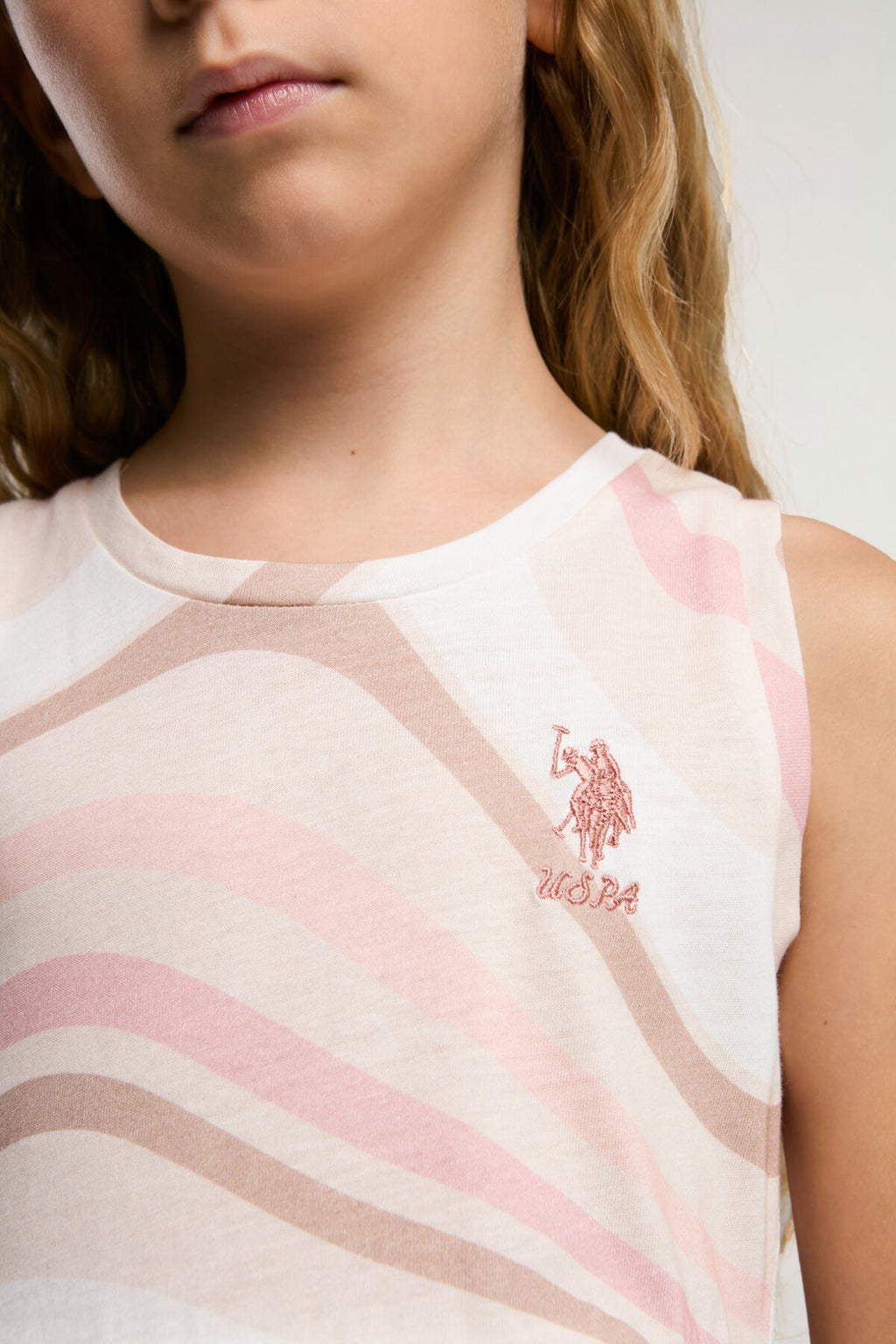 U.S. Polo Assn. Kız Çocuk Krem Elbise